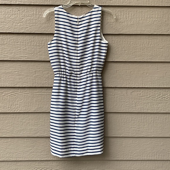 J.Crew Navy and White Striped Nautical Cinched Waist Dress - Picture 7 of 7